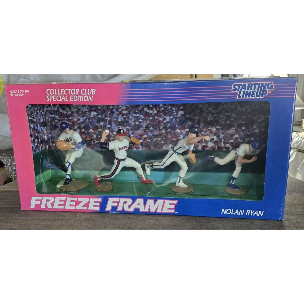 Starting LineUp  Special Edition Freeze Frame Nolan Ryan SLU 4 N 1 Plastic Case